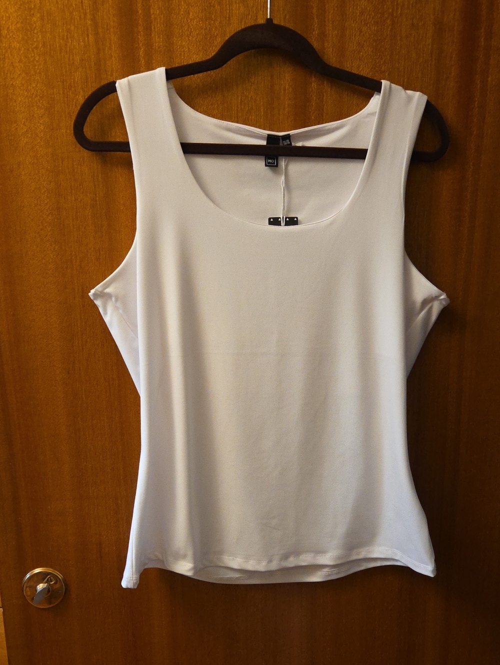 Everyday White Scoop Neck Women's Tank Top